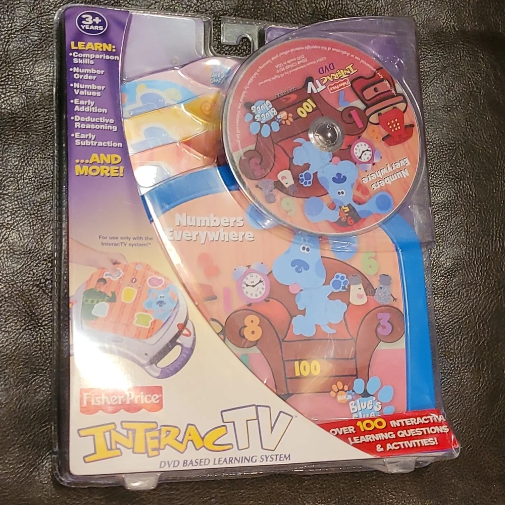 InteracTV Blue's Clues DVD Based Learning Sytem set for 3+ New